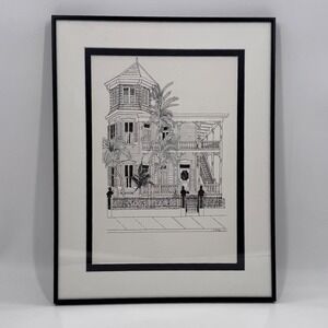 The Artist House, Key West Original Pen & Ink Drawing Signed 2001